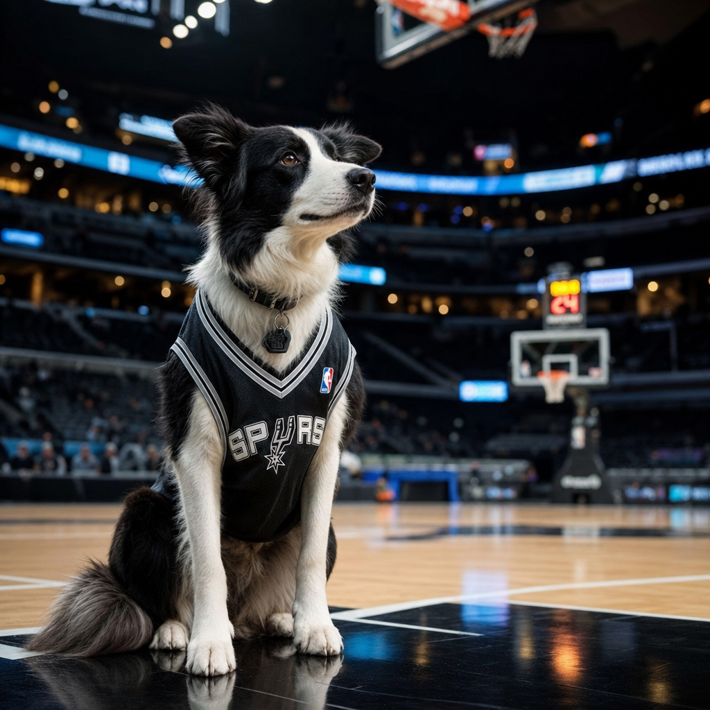 Pet portrait in Basketball Star theme