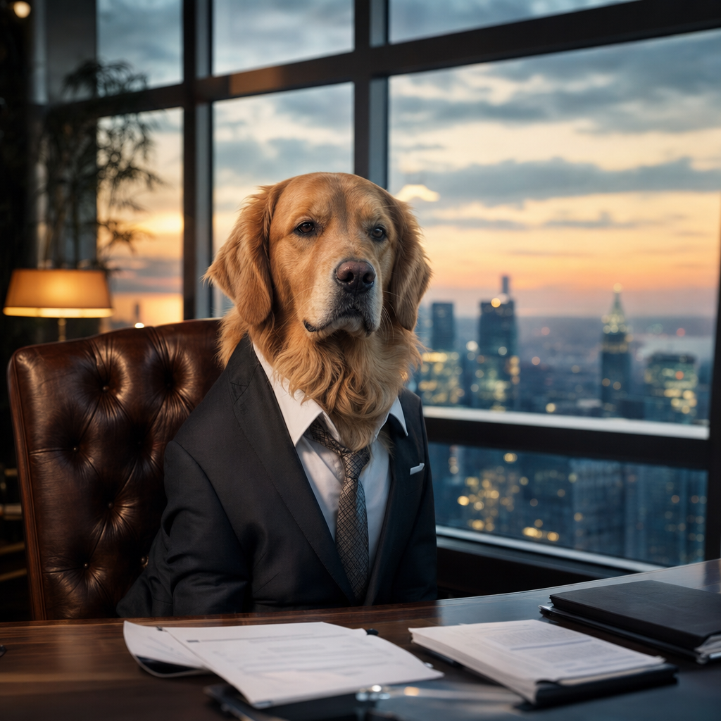 Pet portrait in CEO theme