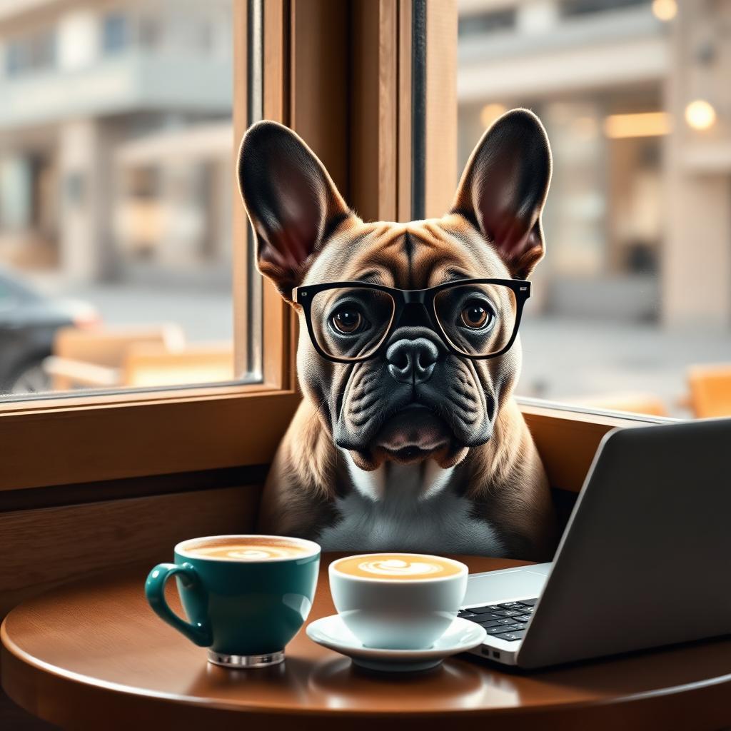 Pet portrait in Coffee Shop Regular theme