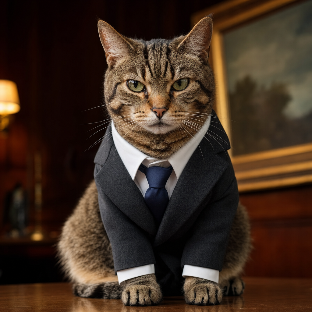 Pet portrait in Executive theme