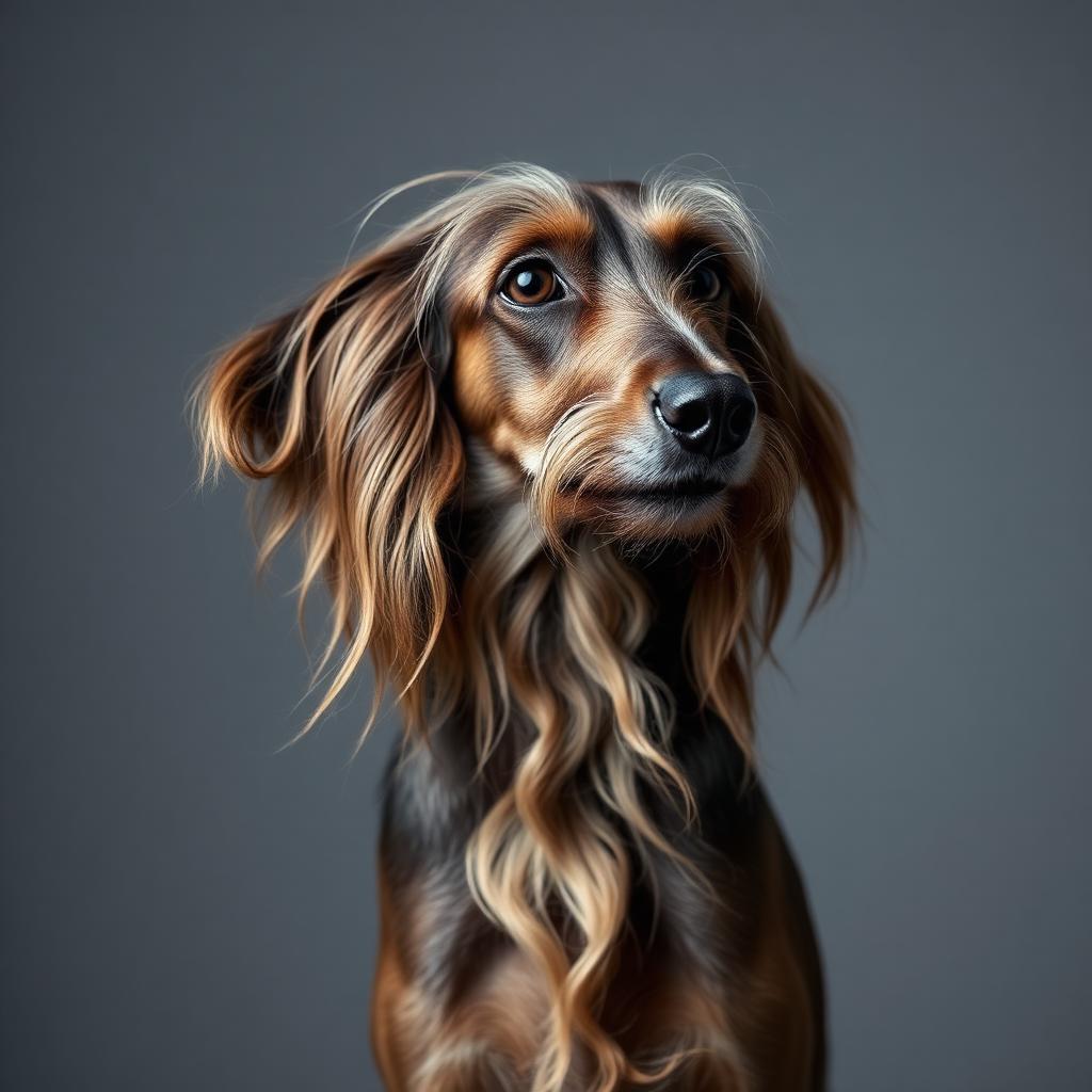Pet portrait in Fashion Model theme