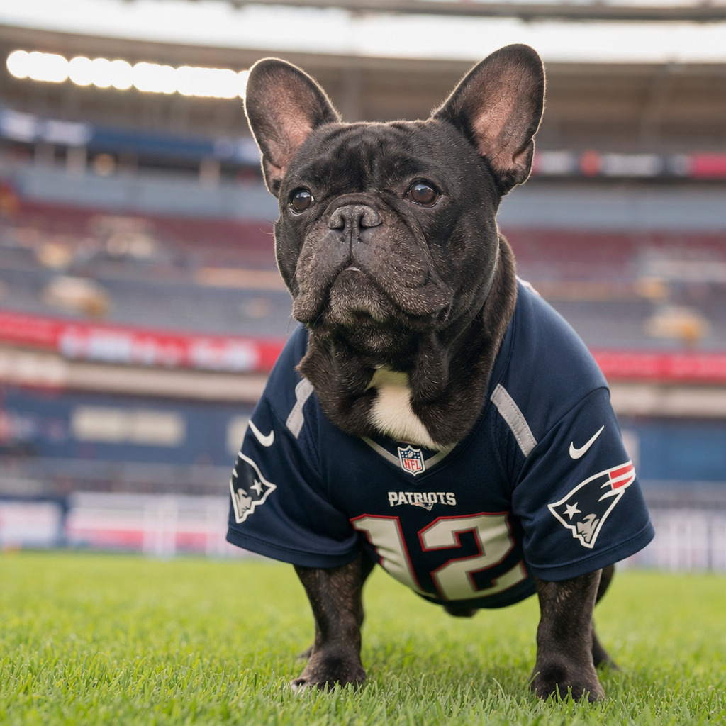 Pet portrait in Football Star theme