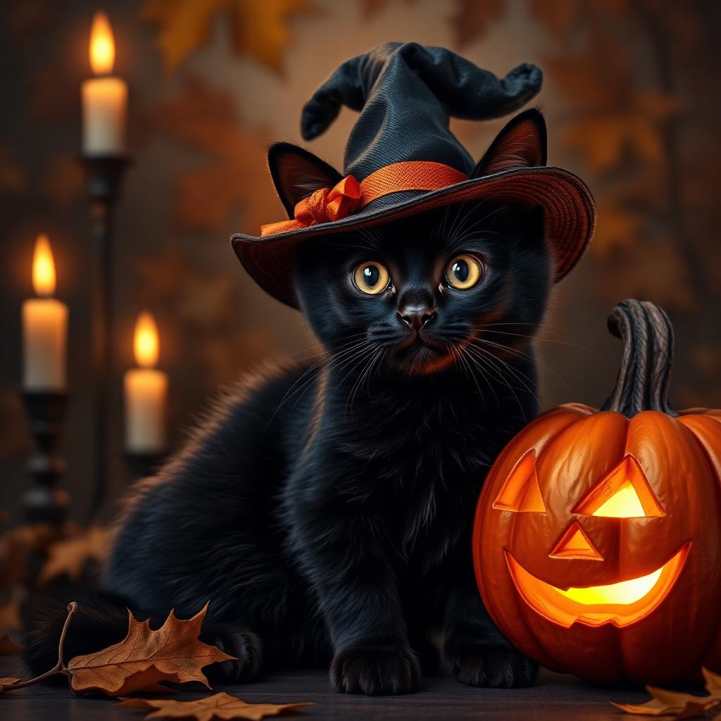 Pet portrait in Halloween theme