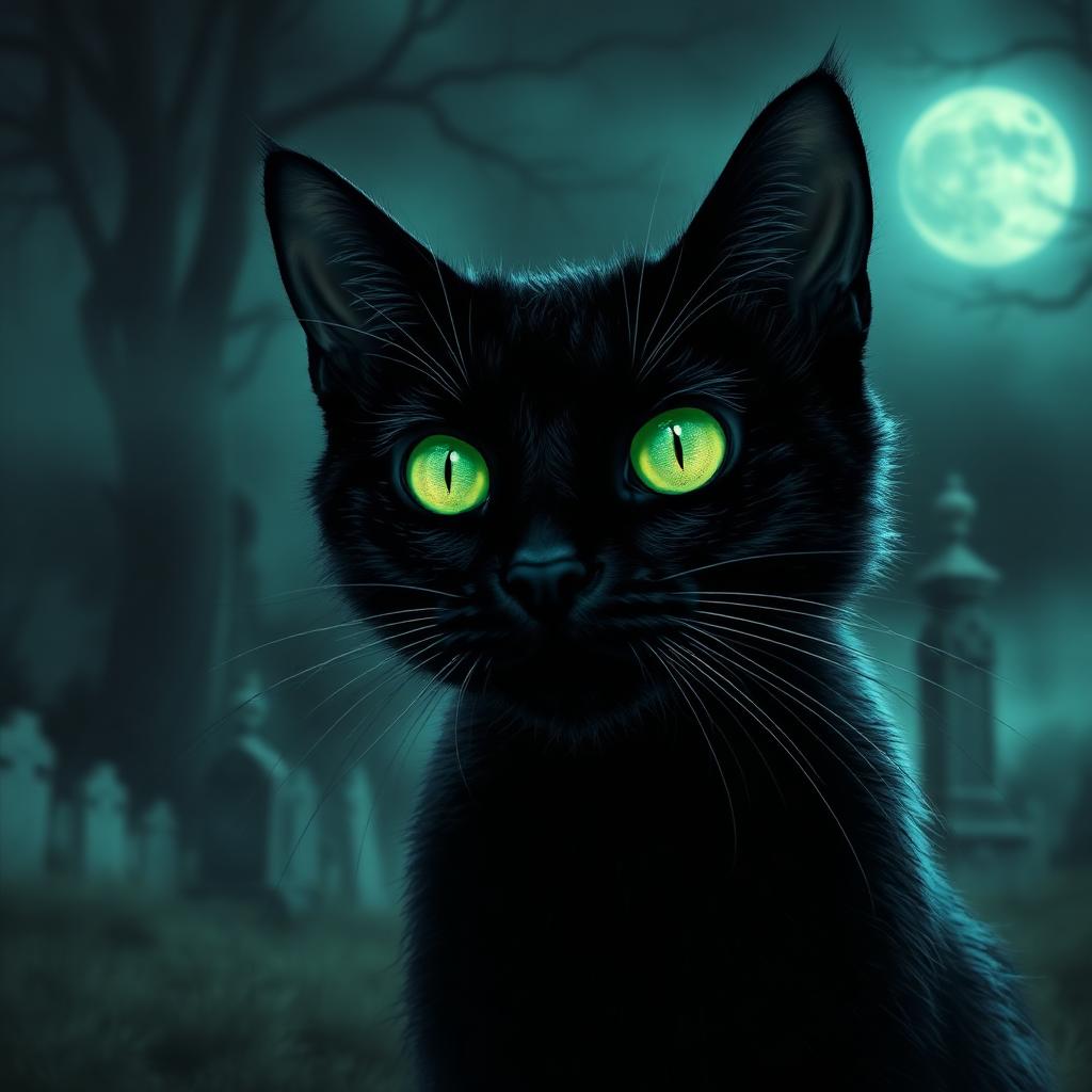 Pet portrait in Horror Movie Poster theme
