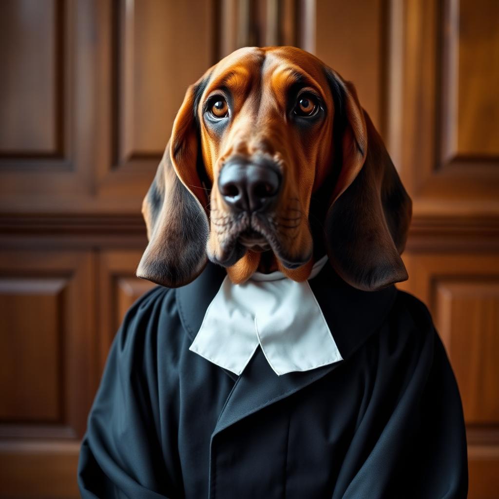Pet portrait in Lawyer theme