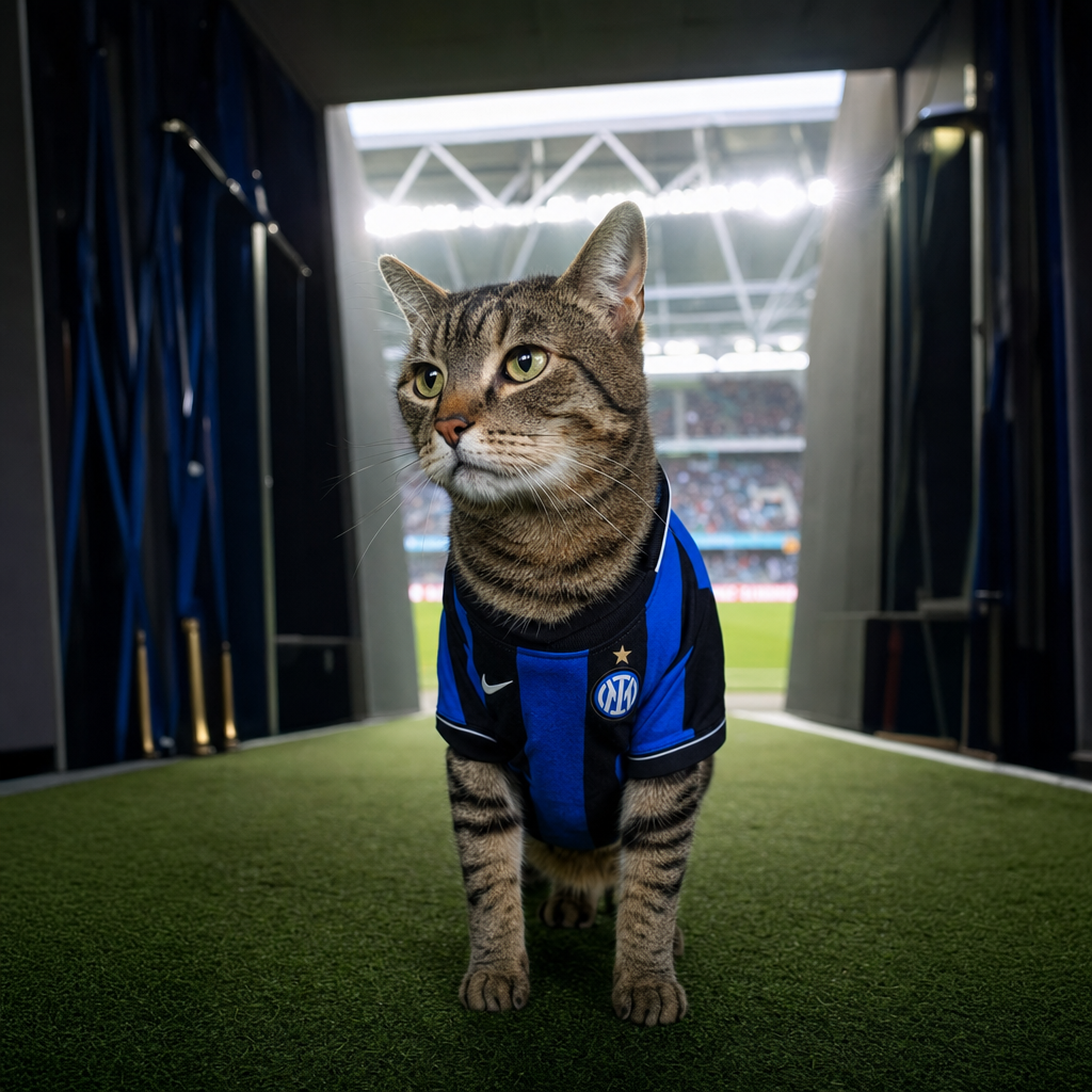 Pet portrait in Soccer Star theme