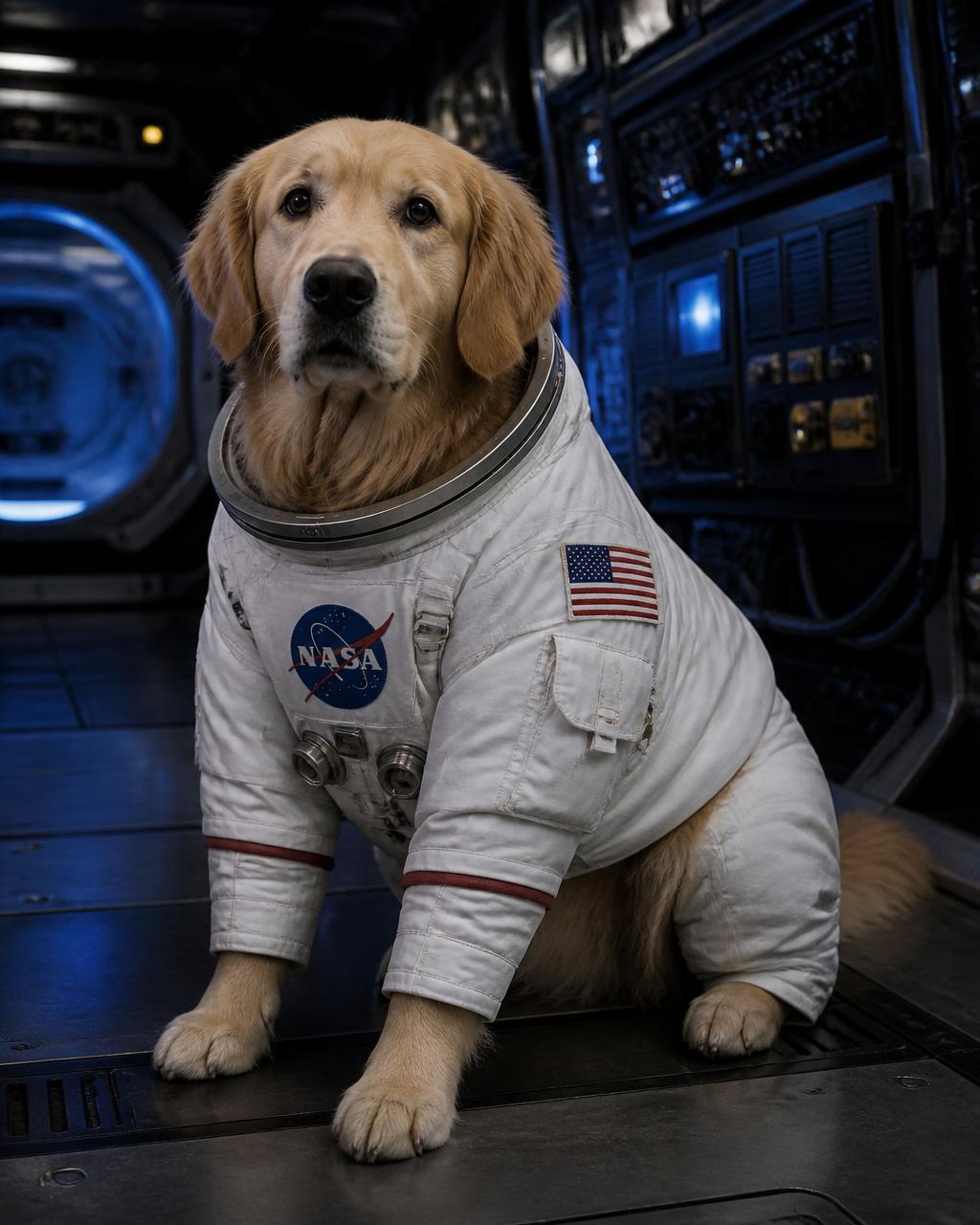Pet portrait — Astronaut